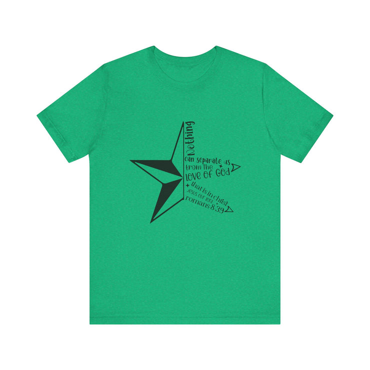Inspirational Star Graphic Tee | Motivational Unisex Jersey Shirt, Casual Wear, Gift for Friends, Christian Design