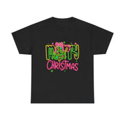 Festive Merry Christmas Tee - Unisex Heavy Cotton T-Shirt, Holiday Shirt, Christmas Gift, Cozy Winter Apparel, Family Gathering Outfit