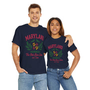 Maryland Heritage Tee | Unisex Cotton Shirt, Old Line State Apparel, Travel Souvenir, Gift for Maryland Lovers, Vintage Maryland Design,USA States Design