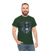 Gothic Spider Graphic Tee | Unisex Heavy Cotton Tee, Halloween Shirt, Alternative Fashion, Edgy Apparel, Gift for Her/Him