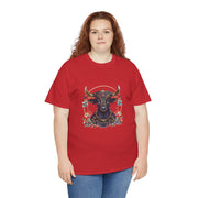 Boho Bull Graphic Tee | Unisex Heavy Cotton T-Shirt | Festival Wear, Gift for Nature Lovers, Casual Outfit, Animal Art