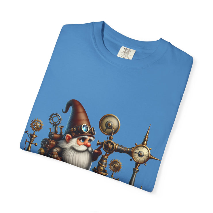 Steampunk Gnome T-shirt, Unique Graphic Tee for Fantasy Lovers, Gift for Birthdays, Everyday Wear, Unisex Casual Top