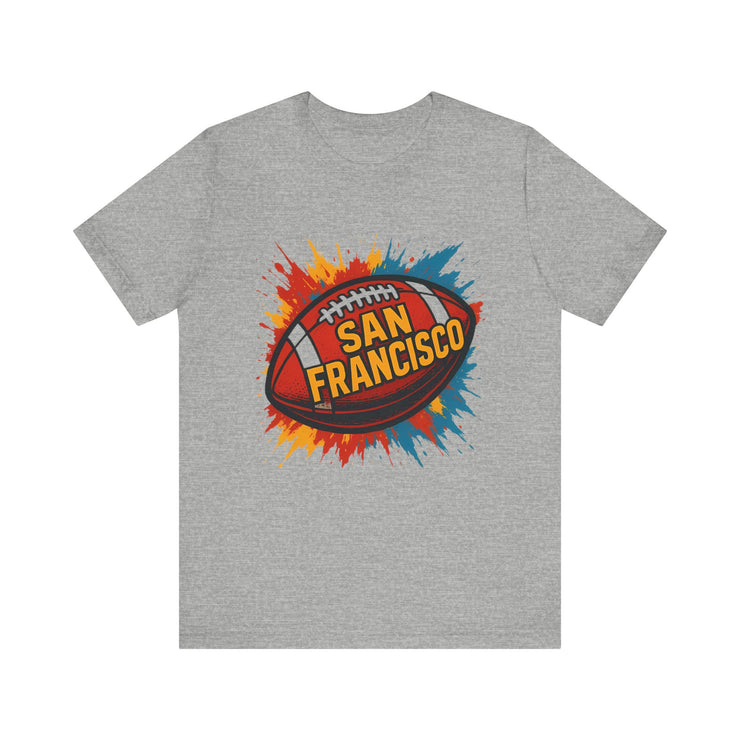 San Francisco Football Tee | Unisex Short Sleeve Shirt for Fans, Game Day Apparel, Sports Design, Casual Wear,