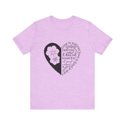 Heartfelt Love Quote Tee, Inspirational Unisex Shirt, Gifts for Her, Casual Outfit, Valentine/Anniversary Gift, Motivational Apparel