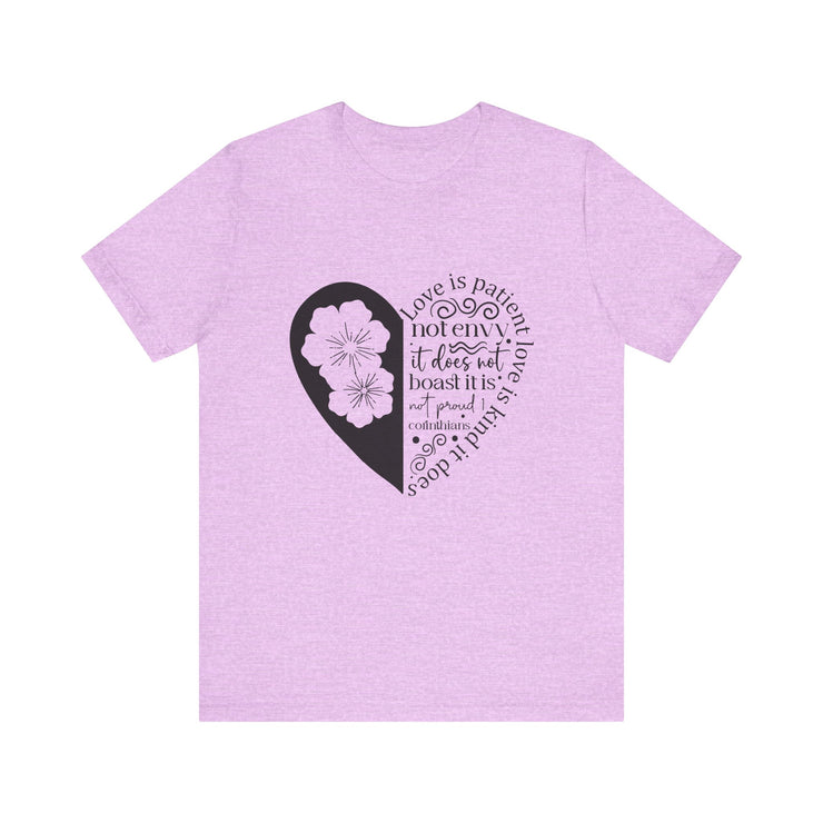 Heartfelt Love Quote Tee, Inspirational Unisex Shirt, Gifts for Her, Casual Outfit, Valentine/Anniversary Gift, Motivational Apparel