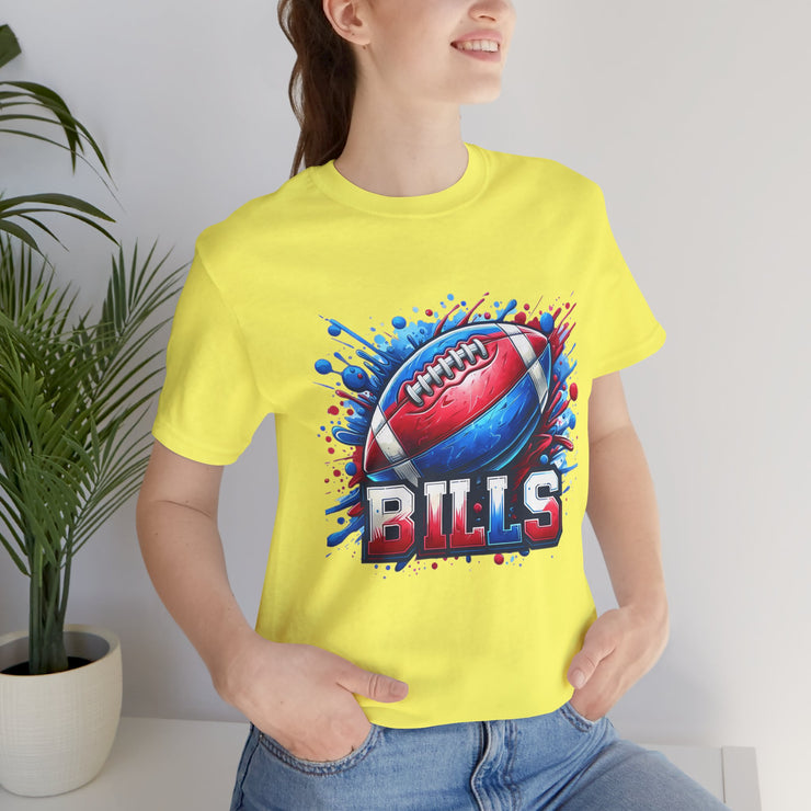 Bills Football Tee, Unisex Sports Shirt, Game Day Apparel, Team Spirit Wear, Gift for Fans, Sports Design