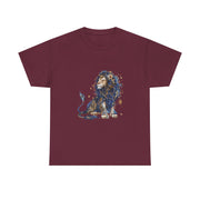 Majestic Lion Unisex Heavy Cotton Tee, Animal Lover Shirt, Eco-Friendly Gift, Casual Wear, Wildlife T-Shirt, Birthday Apparel