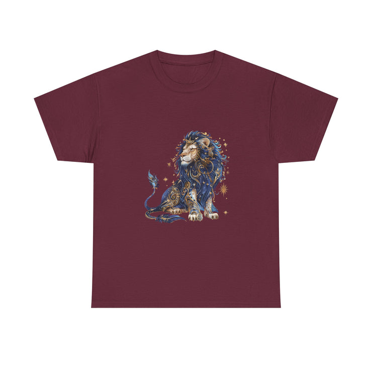 Majestic Lion Unisex Heavy Cotton Tee, Animal Lover Shirt, Eco-Friendly Gift, Casual Wear, Wildlife T-Shirt, Birthday Apparel