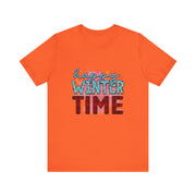 Happy Winter Time Tee, Unisex Winter T-Shirt, Cozy Seasonal Shirt, Gift for Winter Lovers, Casual Style Tee