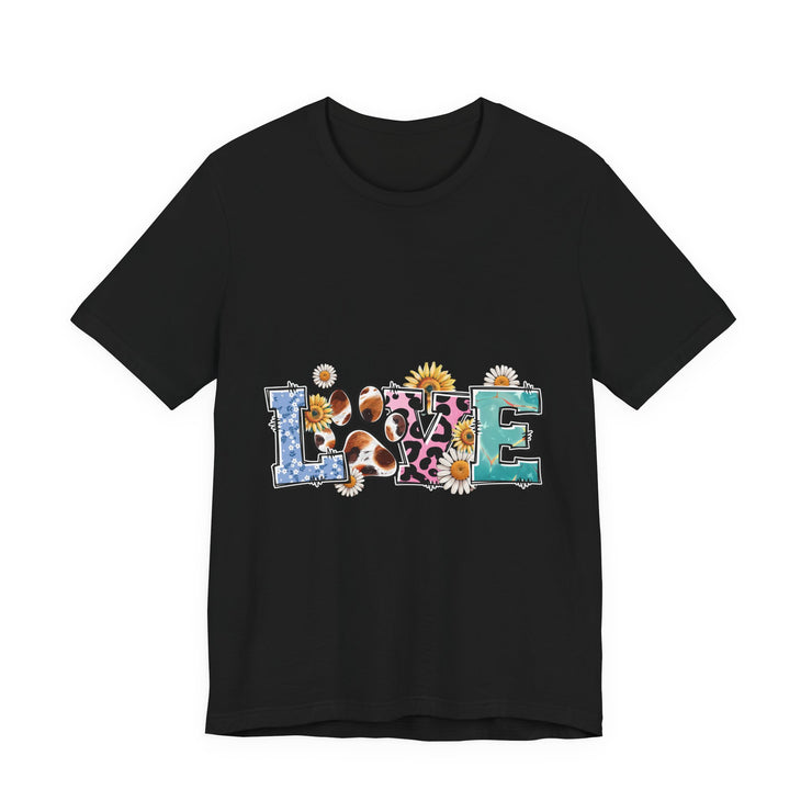 Love-Inspired Unisex Jersey Tee, Casual Wear, Gift for Her,  Sweetheart Gift, Summer Fashion, Festival Outfit