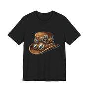 Steampunk Hat Tee, Steampunk T-Shirt, Retro Graphic Tee, Gift for Nerds, Cosplay Costume Top