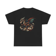 Dragon Graphic Tee, Unisex Cotton T-Shirt, Fantasy Shirt, Gift for Gamers, Cool Casual Wear, Dragon Lover Apparel