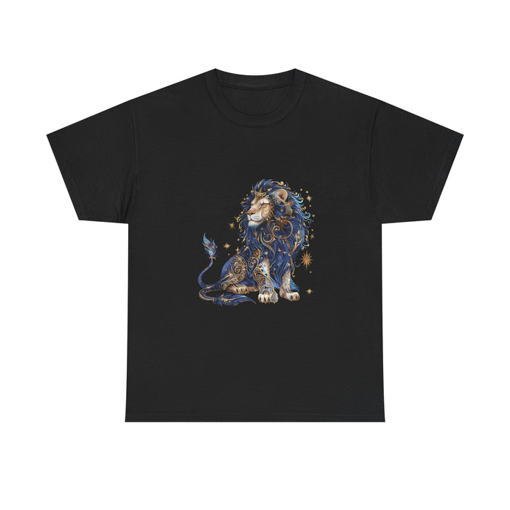Majestic Lion Unisex Heavy Cotton Tee, Animal Lover Shirt, Eco-Friendly Gift, Casual Wear, Wildlife T-Shirt, Birthday Apparel
