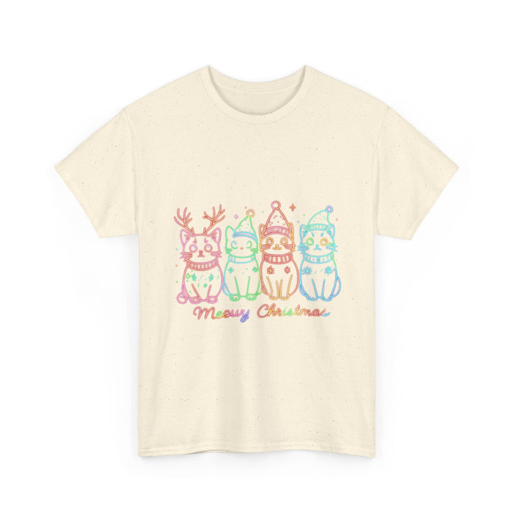 Festive Cat T-Shirt: Cozy Holiday Tee for Cat Lovers, Perfect Gift, Christmas Apparel, Unisex Christmas Tee, Cute Pet Lover Shirt