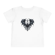 Gothic Dragon Toddler Tee, Cute Kids Shirt, Toddler Short Sleeve Tee, Unique Gift Idea, Halloween Outfit, Trendy Kids Apparel