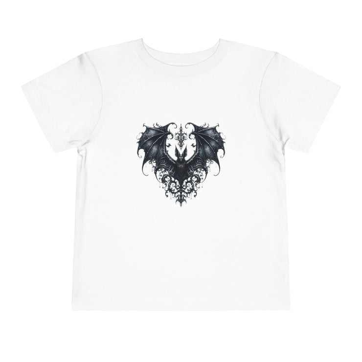 Gothic Dragon Toddler Tee, Cute Kids Shirt, Toddler Short Sleeve Tee, Unique Gift Idea, Halloween Outfit, Trendy Kids Apparel