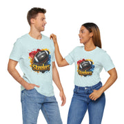 Steelers Football Splash Tee | Unisex Short Sleeve Shirt for Game Day, Sports Fan, Gift for Him, Tailgate Party, Sports Design
