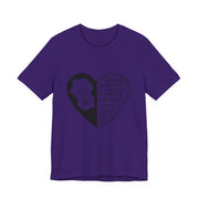 Heartfelt Love Quote Tee, Inspirational Unisex Shirt, Gifts for Her, Casual Outfit, Valentine/Anniversary Gift, Motivational Apparel