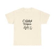Faith-Inspired Unisex Heavy Cotton Tee, Motivational Shirt, Gift for Believers, Spiritual Wear, Affirmation Clothing