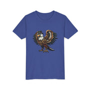 SKShirt Eagle Youth Tee - Unique Graphic Shirt, Bird Lover Gift, Nature-Themed Apparel, Fashion for Kids, Cool Kids' Clothing
