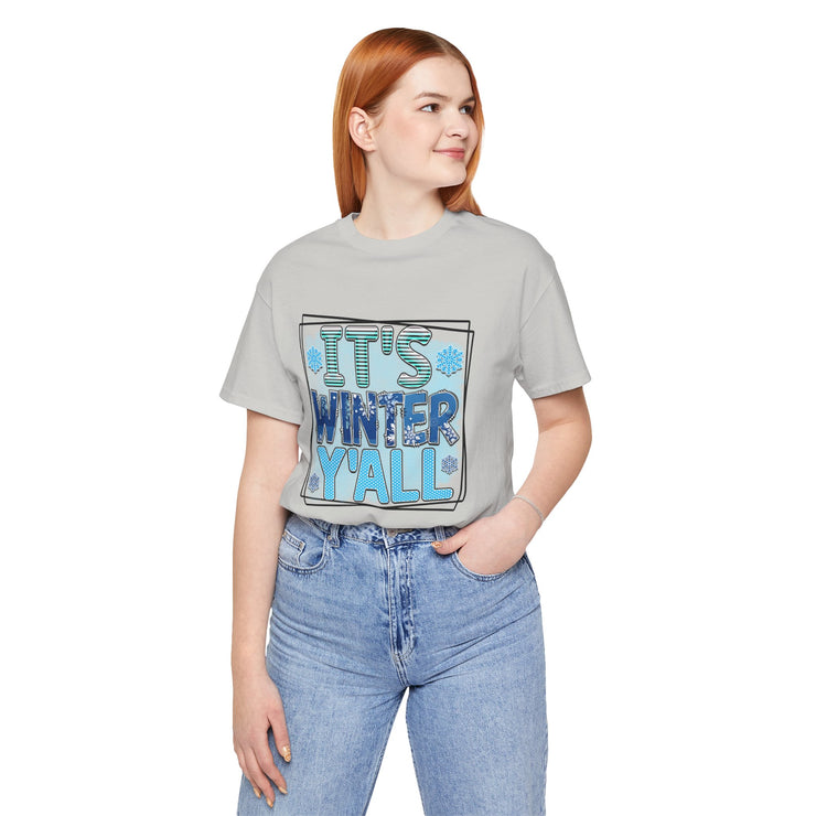 Winter Wonderland Unisex Tee, Cozy Winter Shirt, Holiday Gift for Friends, Seasonal Apparel, Cute Winter Graphic Tee