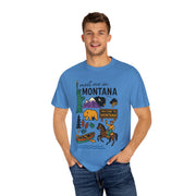 Cool Montana Graphic T-Shirt, Perfect for Travelers, Adventure Lovers, USA States Design