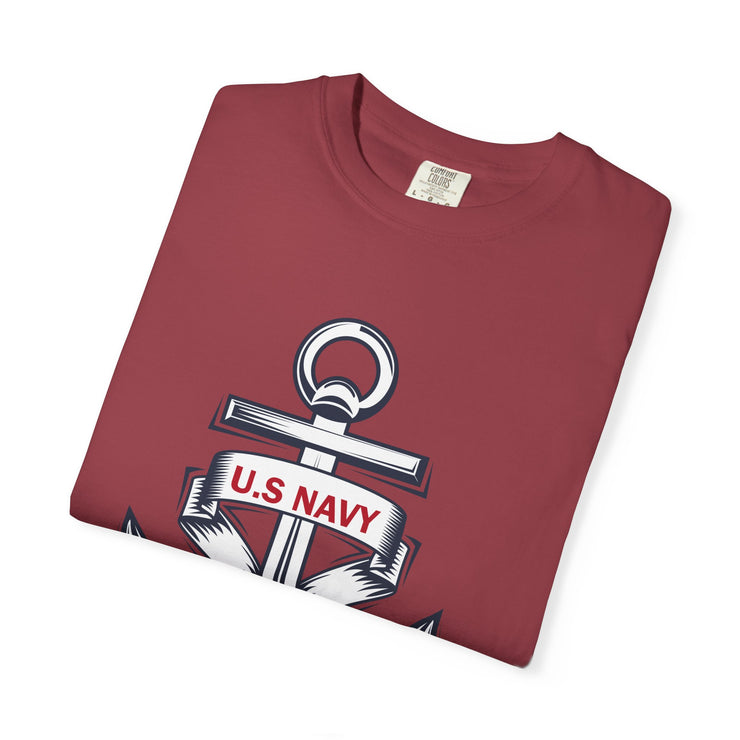 Unisex T-Shirt with U.S. Navy Anchor Design, Casual Tee, Maritime Gift, Sailor Apparel, Patriotic Wear, Summer Style