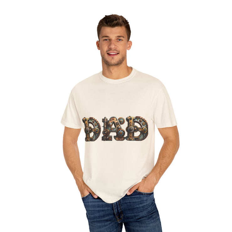 Dad Themed Garment-Dyed T-Shirt, Unique Gift for Father's Day, Casual Wear, Perfect for Dads, Everyday Comfort Tee