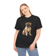 Cute Dog Lover Tee, Unisex Heavy Cotton Tee, Pet Owner Gift, Casual Dog Shirt, Dog-Themed Apparel, Everyday Wear