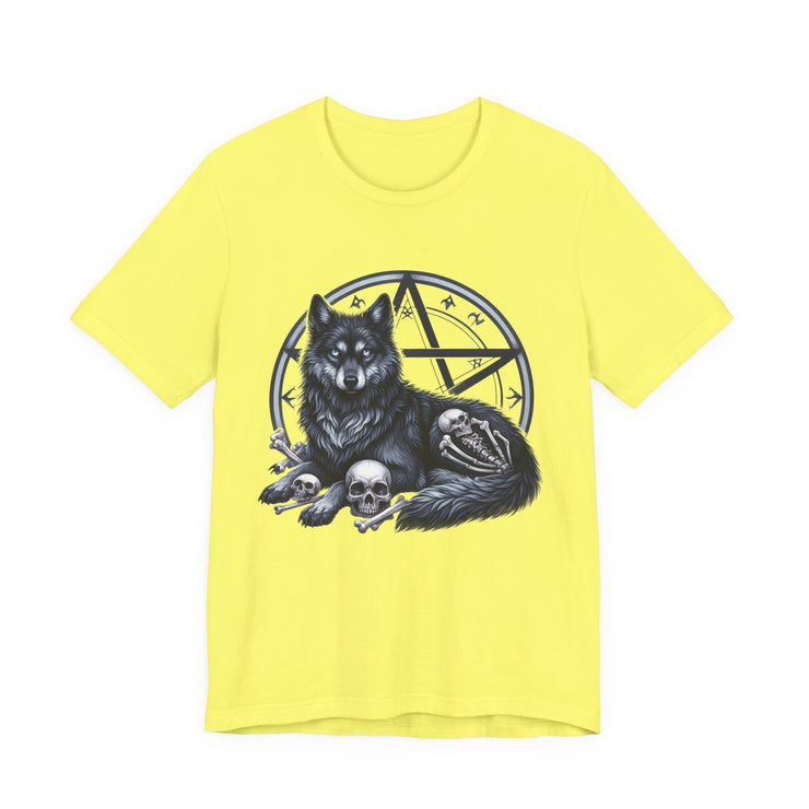 Gothic Wolf Tee | Unisex Graphic Shirt, Casual Outfit, Halloween Gift, Spooky Style, Animal Lover Apparel