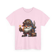 Unisex Heavy Cotton Tee with Whimsical Design, Perfect for Festivals, Gift for Gnome Lovers, Casual Everyday