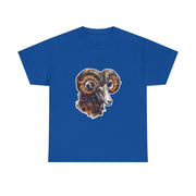 Bohemian Ram Graphic Tee, Casual Apparel, Gift for Animal Lovers, Festival Wear, Unisex T-Shirt, Nature-Inspired Clothing