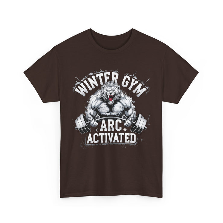 Winter Gym Arc Activated T-Shirt | Unisex Heavy Cotton Tee for Fitness Enthusiasts, Casual Wear, Weightlifting Gift, Workout Apparel, [...]