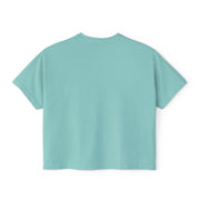 Floral Glam Women's Boxy Tee, Summer Casual Top, Gift for Her, Party Wear, Trendy Graphic Shirt Women T-Shirt
