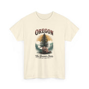 Oregon Graphic Tee - Vintage Style Unisex Cotton T-Shirt, Great for Nature Lovers, Casual Wear, USA States Design
