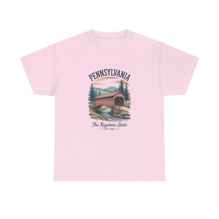 Pennsylvania Vintage Graphic Tee, Unisex T-Shirt, Nature Lover Gift, Travel Souvenir, State Pride Apparel