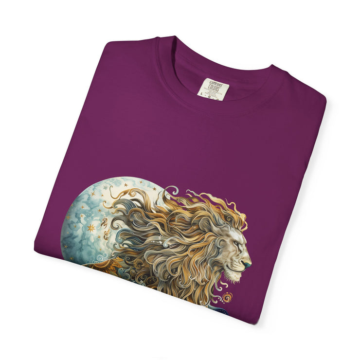 Celestial Lion T-Shirt - Unisex Graphic Tee for Astrology Lovers, Gifts for Her, Gifts for Him, Birthday, Mythical Creatures, Everyday [...]