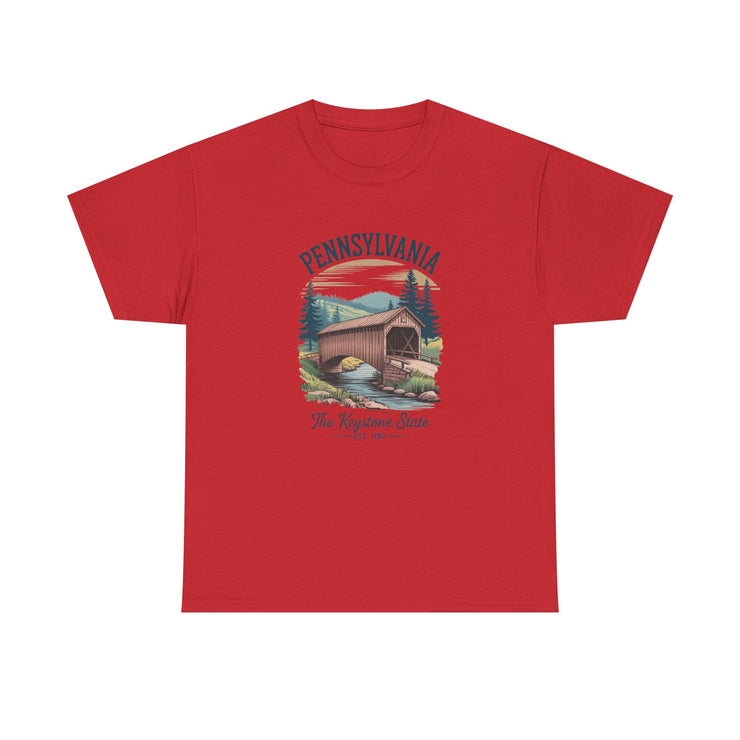 Pennsylvania Vintage Graphic Tee, Unisex T-Shirt, Nature Lover Gift, Travel Souvenir, State Pride Apparel