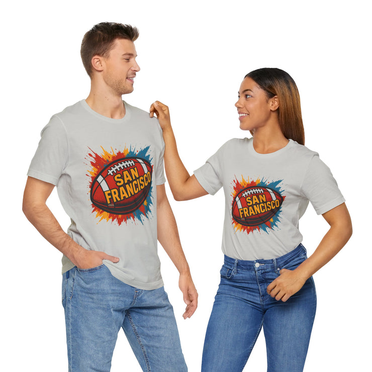 San Francisco Football Tee | Unisex Short Sleeve Shirt for Fans, Game Day Apparel, Sports Design, Casual Wear,