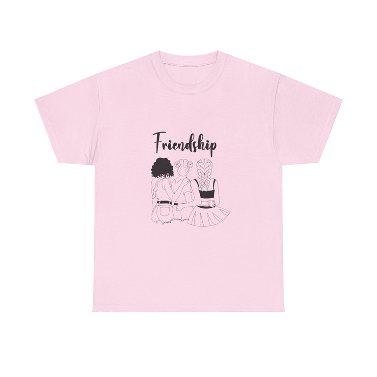 Friendship Unisex Heavy Cotton Tee - Perfect Gift for Friends, Casual Wear, Celebration Tees, Summer Fashion, Unique Friendship Gift