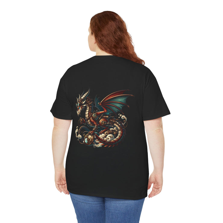 Dragon Graphic Tee, Unisex Cotton T-Shirt, Fantasy Shirt, Gift for Gamers, Cool Casual Wear, Dragon Lover Apparel