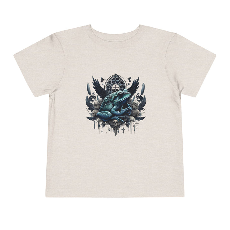 Toddler Short Sleeve Tee Featuring Unique Frog Design, Cute Kid's Top, Gift for Little Ones, Playful Graphic T-Shirt, Fun Nature Apparel