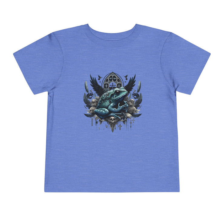 Toddler Short Sleeve Tee Featuring Unique Frog Design, Cute Kid's Top, Gift for Little Ones, Playful Graphic T-Shirt, Fun Nature Apparel