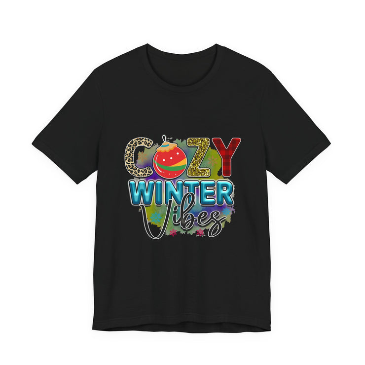 Cozy Winter Vibes Tee, Unisex Christmas T-Shirt, Holiday Gift, Winter Apparel,