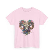 Bohemian Ram Heart Tee, Unisex Shirt, Festival Wear, Nature Lover Gift, Eco-Friendly Fashion, Gift for Him/Her