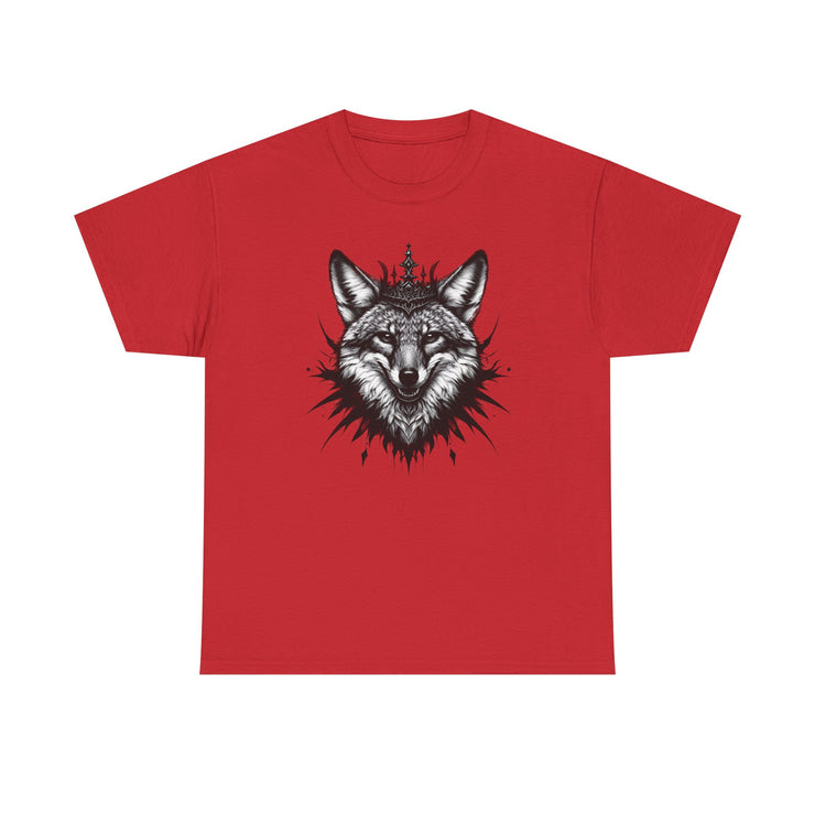 Wolf Head Graphic Unisex Heavy Cotton Tee, Cool Graphic Tee, Animal Lover Gift, Casual Summer Wear, Adventure T-Shirt