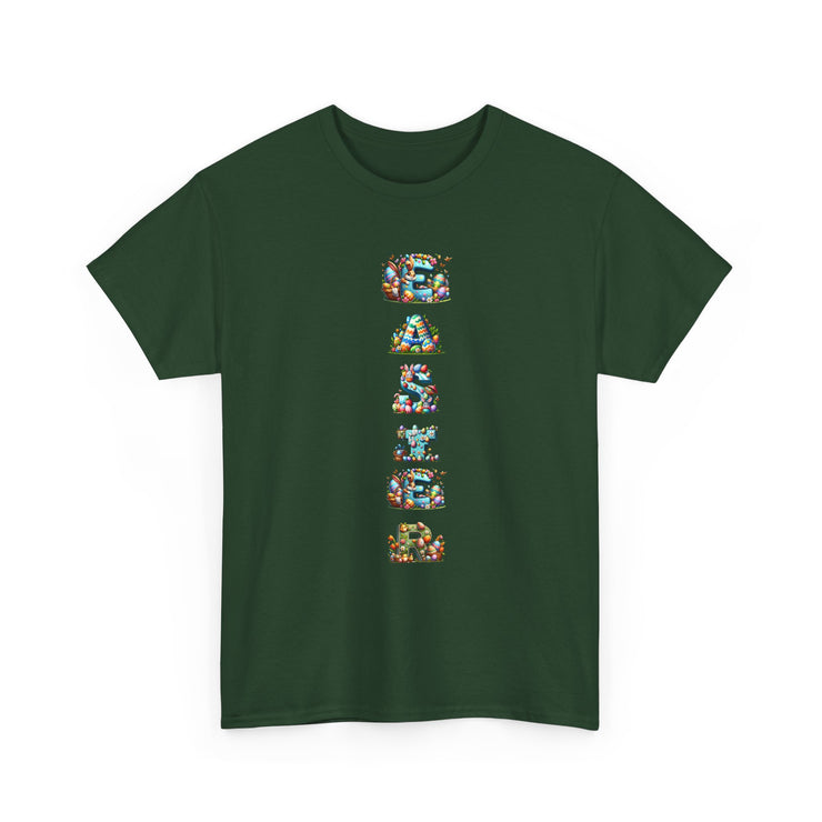 Colorful Cartoon Animal Unisex Heavy Cotton Tee - Gift for Animal Lovers, Cute T-Shirt for Kids & Adults, Fun Birthday, Casual Wear