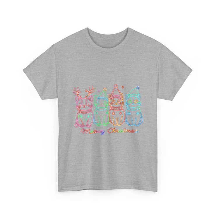 Festive Cat T-Shirt: Cozy Holiday Tee for Cat Lovers, Perfect Gift, Christmas Apparel, Unisex Christmas Tee, Cute Pet Lover Shirt