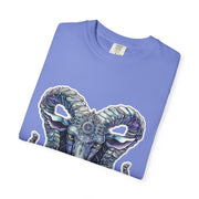 Mystical Ram Graphic Unisex T-shirt, Boho Tee, Astrology Shirt, Spiritual Gift, Festival Wear, Unique Graphic Tee
