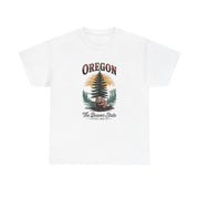 Oregon Graphic Tee - Vintage Style Unisex Cotton T-Shirt, Great for Nature Lovers, Casual Wear, USA States Design